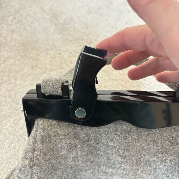 Timmy Woods Beverly Hills Art Deco Beaded Bag Floral Gray Flannel Cocktail Artsy - Picture 5 of 11